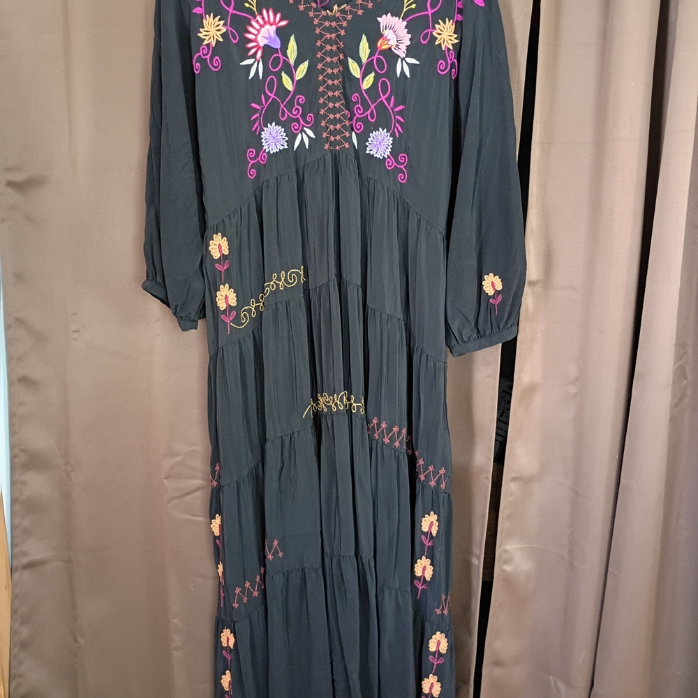 Comfortable Johnny Was Worshop Embroidered Dress XL - Picture 3 of 9